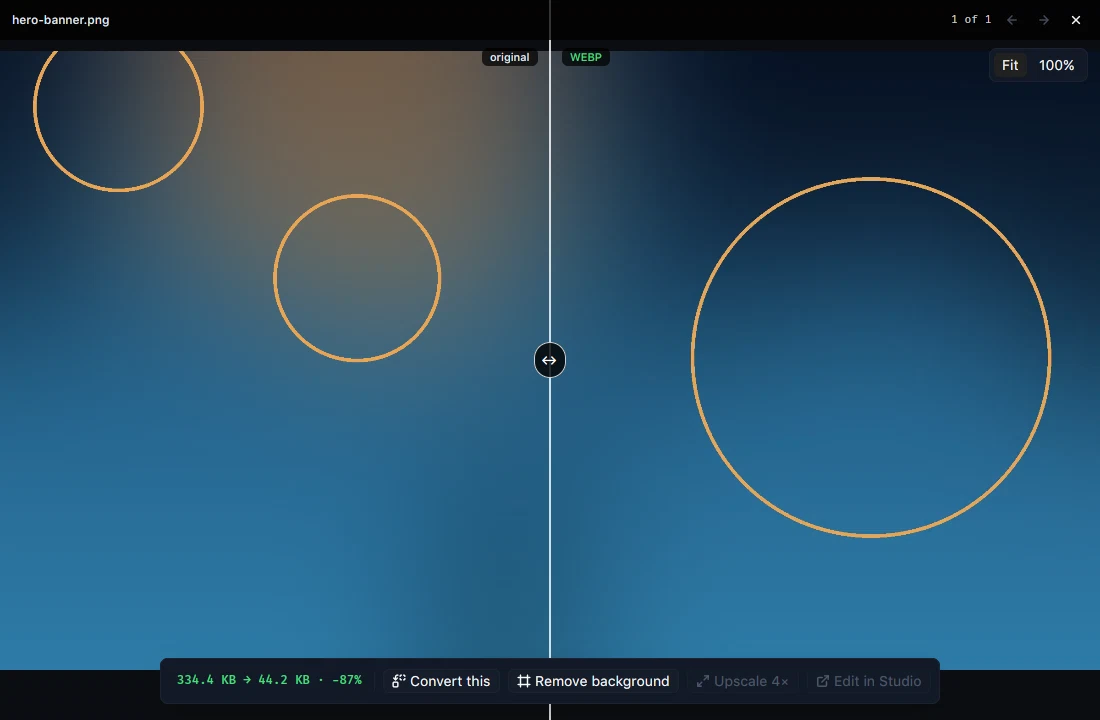 Press original and converted image comparison from the August 2026 repository screenshots
