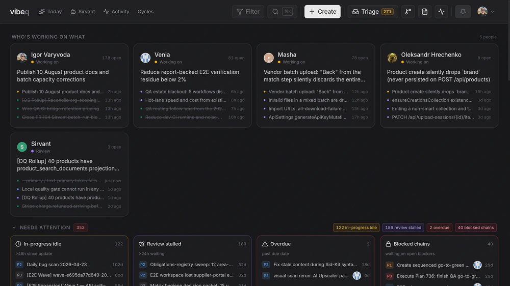VibeQ interface
