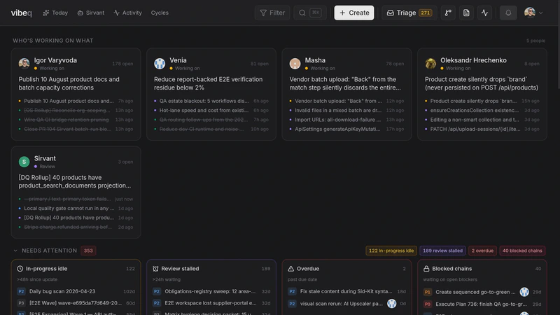 VibeQ interface